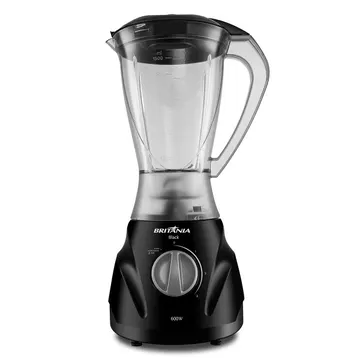 Liquidificador Britânia Black 3 Velocidades Jarra de 2,1 Litros 600W 110V