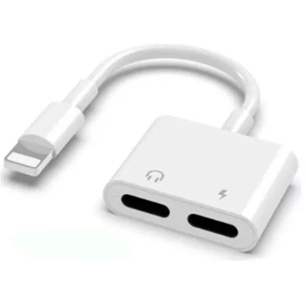 Adaptador Áudio/carregador P/ Smartphone Lightning, imagem 1 de 5