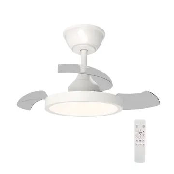 Ventilador de Teto com Controle Remoto Inspire Orbi com Led Integrado 3 Pás 66cm Branco Bivolt