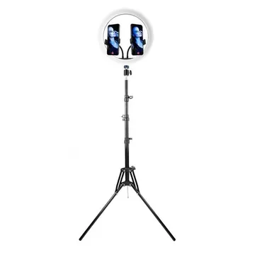 Luminária Portátil Usb Ring Light 12 Polegadas Com Tripé E 2 Adaptadores Para Smartphone