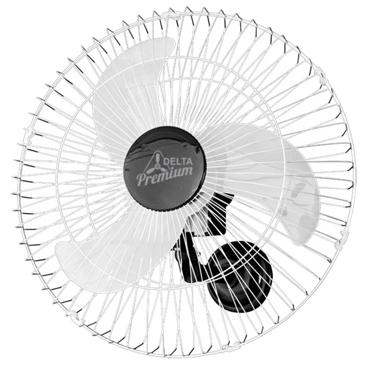 Ventilador Oscilante de Parede 60 m Premium Cromado/Preto Bivolt VENTI DELTA-736429, imagem 1 de 5