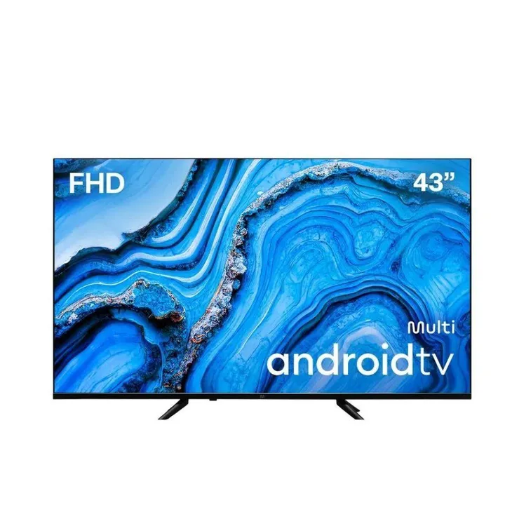 Tv 43 Dled Fhd Smart Android Tl066m Multilaser Preto Bivolt, imagem 1 de 5