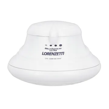 Chuveiro Elétrico Multitemperatura 127V (110V) 5500w Branco Redondo Bella Ducha Lorenzetti