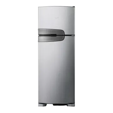 Geladeira Consul Frost Free Duplex 340 Litros Com Prateleiras Altura Flex Cor Inox - Crm39ak 220v