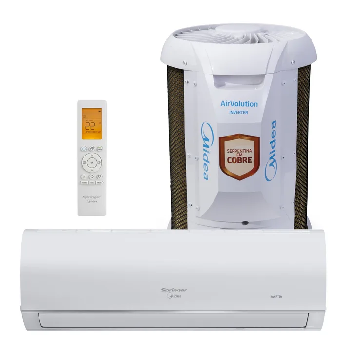 Ar Condicionado Split Inverter Frio 12000 BTUs com Wi-Fi 220V Air Volution Connect Midea, imagem 1 de 11