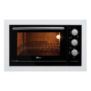 Forno Elétrico de Embutir 48L Fischer com Grill e Timer Fit Line 34493-95483 Branco 127V (110V)