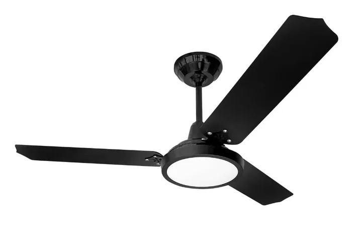 Ventilador De Teto Loren Sid Lumi Led Preto 220v, imagem 1 de 1