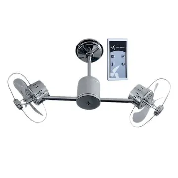 Ventilador de Teto com Controle Remoto Infinit 6 Pás 95 cm Cromado Bivolt Treviso