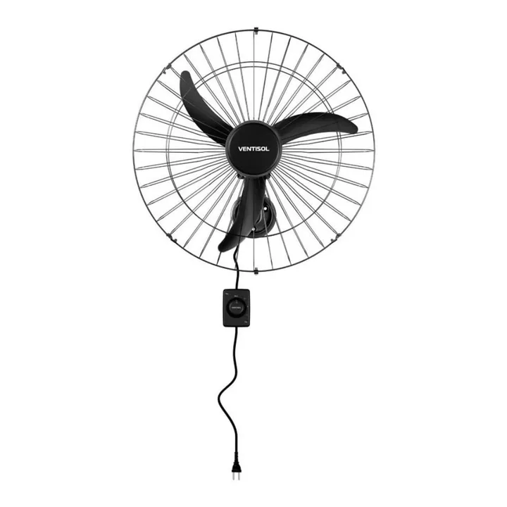 Ventilador Oscilante de Parede New 60 Preto 147W 110V VENTISOL-490, imagem 1 de 11