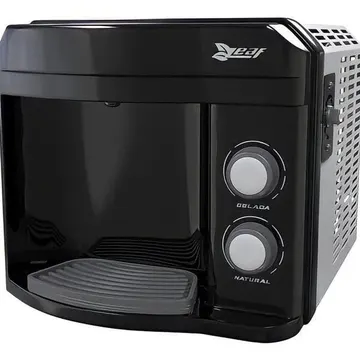 Purificador Água Refrigerado Compressor Leaf Compact 220 V Preto
