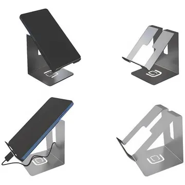 Suporte De Mesa Para Smartphone Inox Escovado