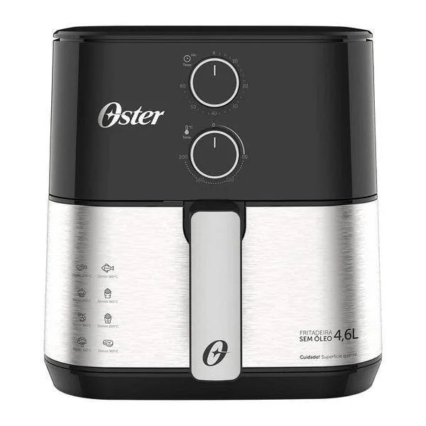 Fritadeira Air Fryer Oster Ofrt520-127 4,6l 1500w Multifunção Inox 110v, imagem 1 de 10