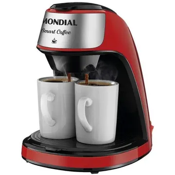 Cafeteira Elétrica Mondial Smart Coffee Vermelha E Inox C-42-2x-ri - 127 Volts