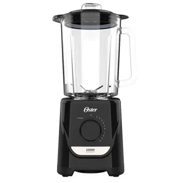 Liquidificador Oster Jarra de Vidro 2,2 Litros Preto 1250W 127V OLIQ520-127