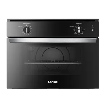 Forno Elétrico de Embutir 47L Consul com Grill e Timer COB47BEBNA Preto 220V