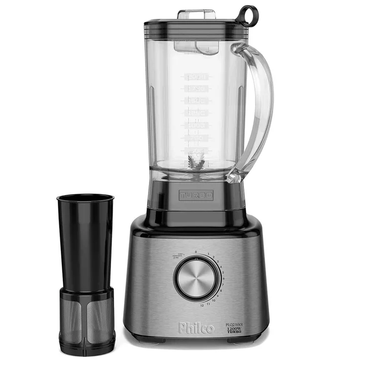 Liquidificador Philco Plq2100pi Jarra de Plástico 3L 1200W 12 Velocidades Preto 110V, imagem 1 de 11