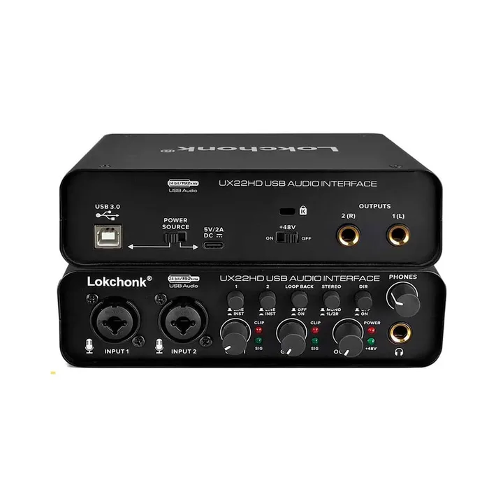 Interface De Áudio Profissonal Lokchonk Ux22hd 2 Canais - Ac2928, imagem 1 de 5