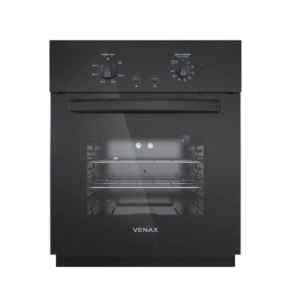 Forno De Embutir A Gás Venax Giii Gás Glp Totale Nero 50l Grill 700w Preto 110v, imagem 1 de 10