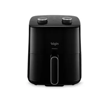 Fritadeira Air Fryer Prática Fry 3,7 Litros 1.400w Cuba Quadrada E Grelha Removível Elgin