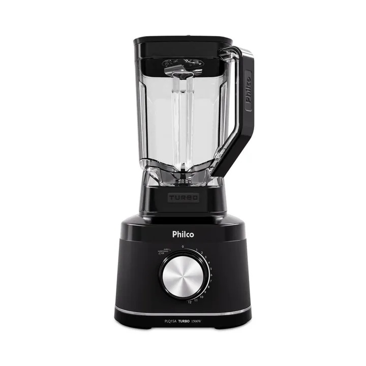 Liquidificador Philco PLQ15A Preto 1500W 12 Velocidades 220V, imagem 1 de 10