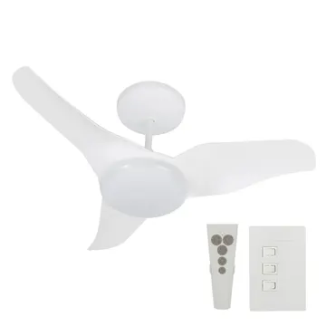 Ventilador de Teto com Controle Remoto e Controle de Parede Slim 80 3 Pás 80 cm 220V Inspire