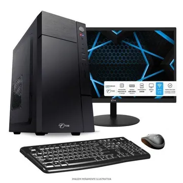 Computador Tob Intel Core I3 6ªg 8gb Ssd 240gb Teclado Mouse Windows 11 Trial Monitor 19” Wi-fi