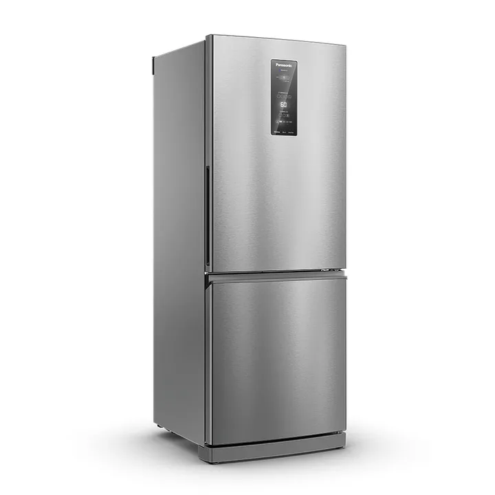 Geladeira Panasonic Bottom Freezer Aço Escovado Frost Free com 475 Litros Inverter NR-BB64PV2XC Bivolt, imagem 1 de 8