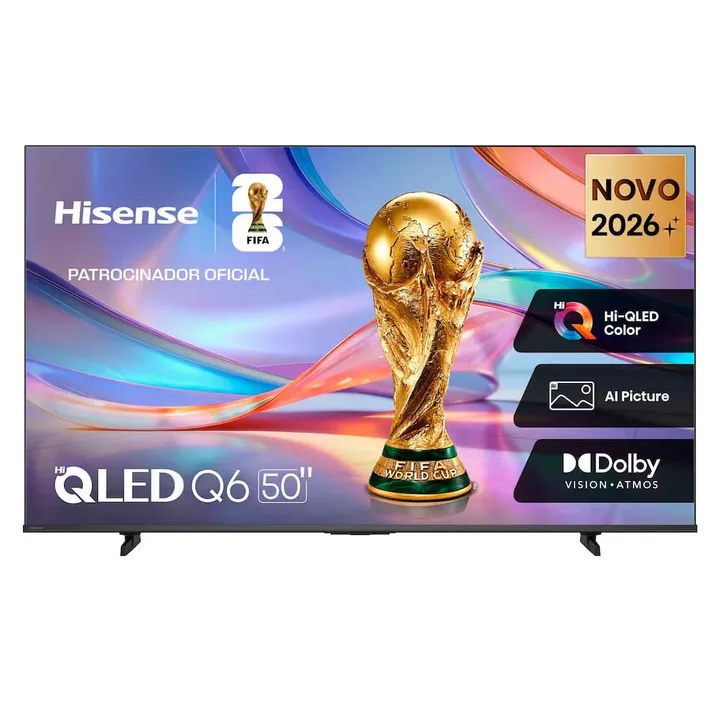 Smart TV 50" 4K QLED Vidaa Dolby Vision Hisense, imagem 1 de 5