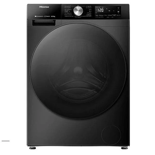 Lava E Seca Hisense 3s 14kg/9kg Inverter 16 Programas Função Steam Com Wi-fi Preta Noir - Wd3s1443b1, imagem 1 de 10