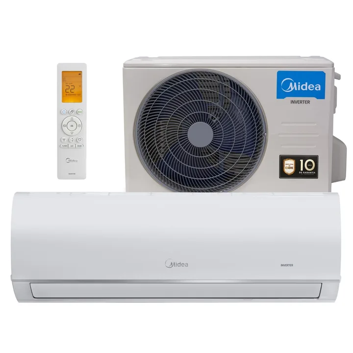 Ar Condicionado Split Inverter Frio 12000 BTUs com Wi-Fi 110V Connect Midea, imagem 1 de 5