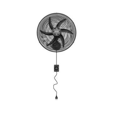 Ventilador de Parede Ventisol 50cm, Montagem Fácil, Três Velocidades, 6 Pás, Preto
