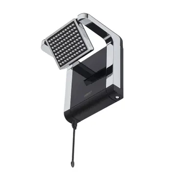 Chuveiro Elétrico Eletrônico 220V 7800w Preto e Cromado Quadrado Acqua Star Lorenzetti