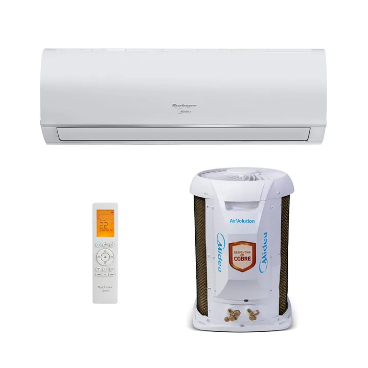 Ar Condicionado Split Hw R-32 On/off Airvolution Springer Midea 22000 Btus Frio 220v Monofásico 42affci22s5, imagem 1 de 5