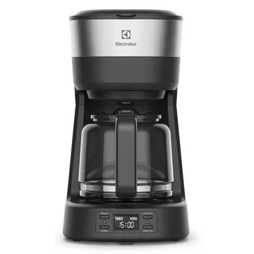 Cafeteira Elétrica Electrolux 30 Xícaras Experience Programável Com Timer Cor Inox Preta (ecm25) 220v