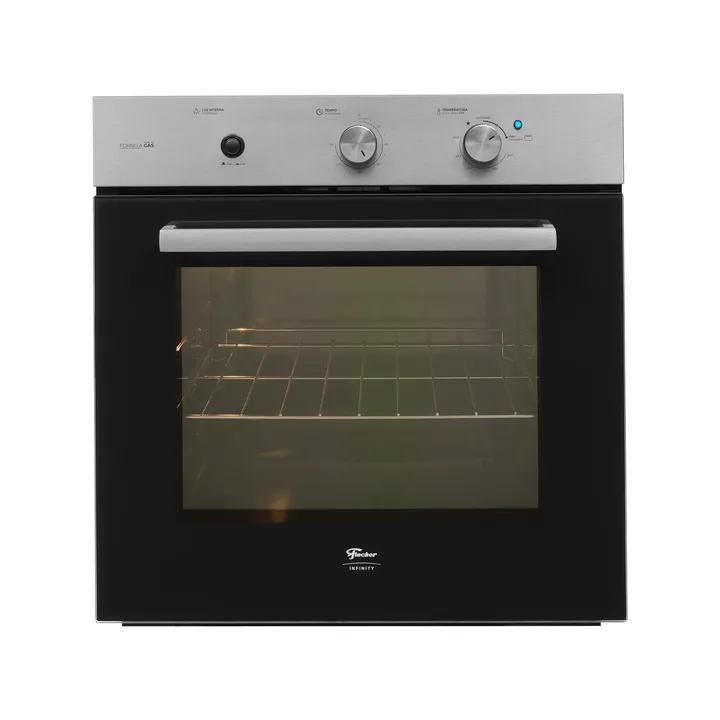 Forno a Gás de Embutir 78L Fischer com Grill e Timer 36450-104432 Inox 220V, imagem 1 de 4