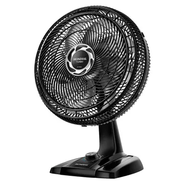 Ventilador de Mesa Mondial Turbo 40cm 8 Pás 3 Velocidades Preto e Prata 220V