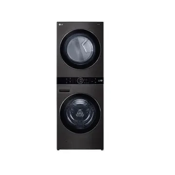 Lava E Seca Smart Lg 17kg Washtower Com Inteligência Artificial Aidd Aço Escovado Preto Wk17bs6a - 220 Volts