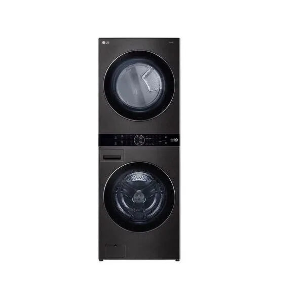 Lava E Seca Smart Lg 17kg Washtower Com Inteligência Artificial Aidd Aço Escovado Preto Wk17bs6a - 220 Volts, imagem 1 de 10