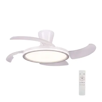 Ventilador de Teto com Controle Remoto Inspire Aura com Led Integrado 3 Pás 97,4cm Branco Bivolt