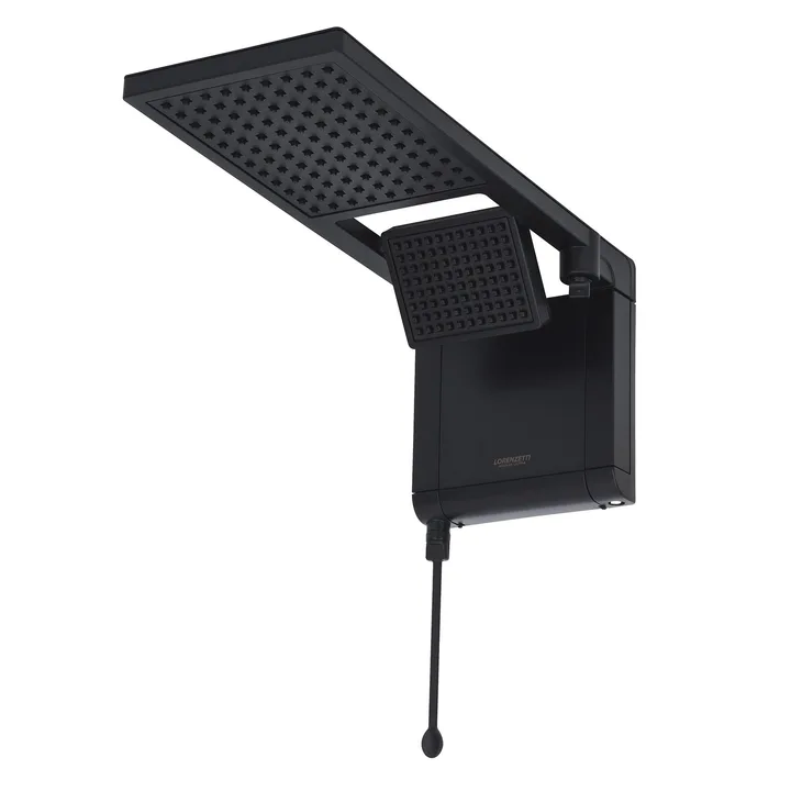 Chuveiro Elétrico Eletrônico 220V 6800w Preto Fosco Quadrado Acqua Duo Ultra Lorenzetti, imagem 1 de 11