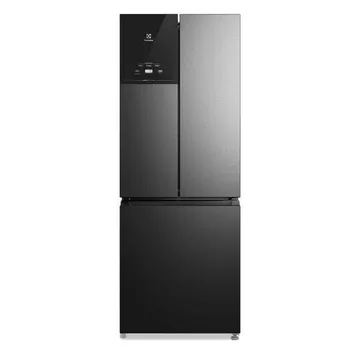 Geladeira Electrolux Frost Free Inverter 484l Efficient Autosense 3 Portas Black Inox Look (im7b) 127v